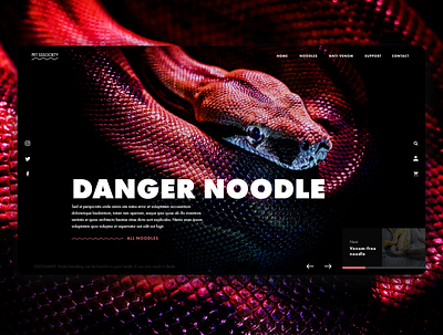 Snake shop - homepage | Day 8 branding design modern ui uiux ux web web design webdesign website