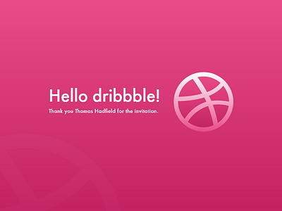 Hello dribbble