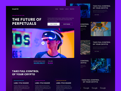 Landing page - Purple