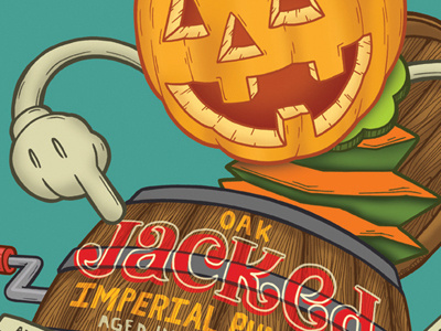 Jacked | Imperial Pumpkin beer illustration label