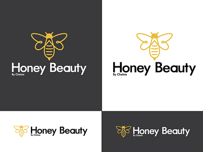 Honey Beauty Logo Design beauty bee branding concept design flat honey icon illustration lashs logo typography vector