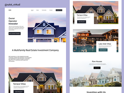 Real Estate Investor Agency Website Design