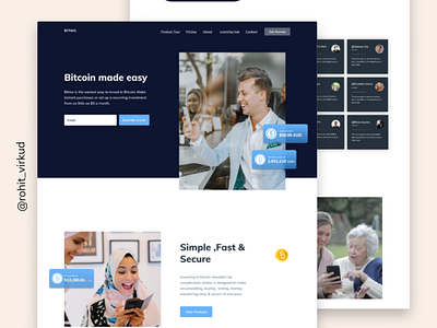 Landing Page For Bitmo App