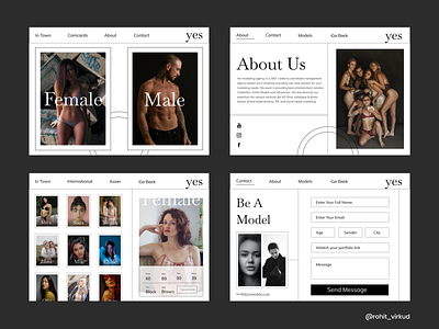 Website Design For Modelling Agency