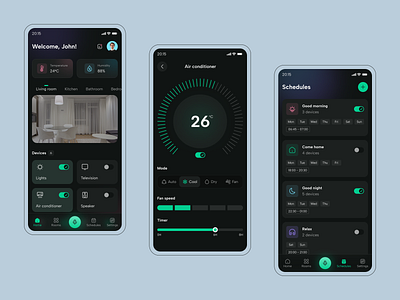 Smart Home mobile app iot smart home smarthome mobile app ui ui design userflow uxui wireframe