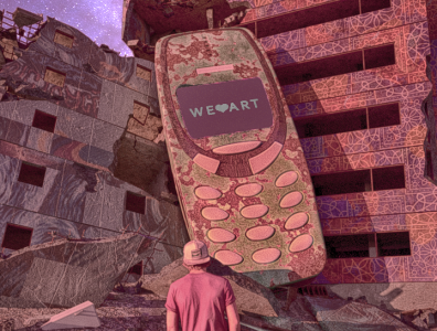 3310 Dystopia 3d art abandoned digital art environment gadgets