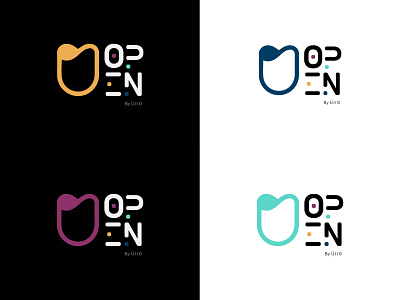 OPEN By ÜLLO brand identity branding design icon identity logo typography web