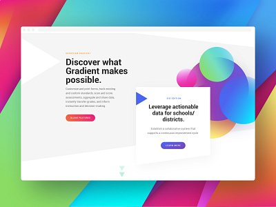 GradeCam Gradient brand identity branding colorful ed tech education education app education website gradient gradients identity ui ux web design website website design