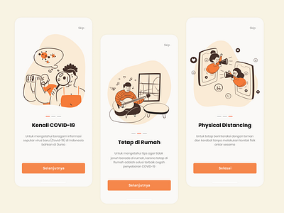 #Explore - User Onboarding corona covid19 design figma mobile onboarding screen ui ux