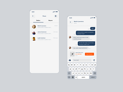 Chat UI Exploration buyers chat figma mobile sellers ui uidesign