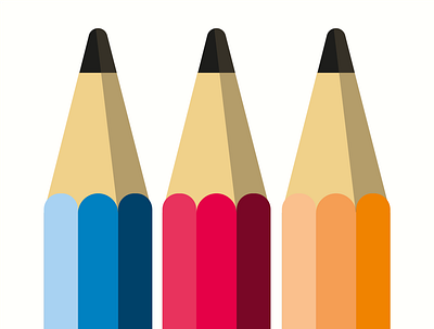 Pencils design illustration illustrator logo pencil pencil drawing