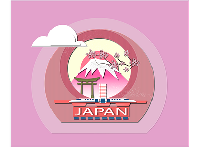 Japan Paper-cut adobe illustrator concept illustration illustrator japan japanese japanese art vector