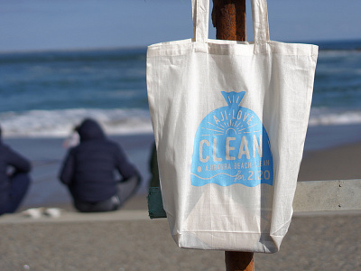 AJI-LOVE CLEAN eco bag art direction beach goods design graphic design graphic designer ibaraki japan logo logodesign logomark typography visual identity visual identity design