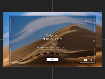 Landing for project with Travel Guides for photographers branding design landing photo photographer photography travel ui ux vector web web design website