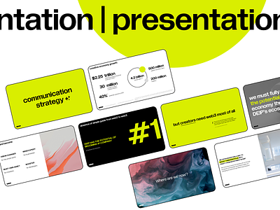 Presentation for Marketing Agency branding design modern presentation trend ui web web design