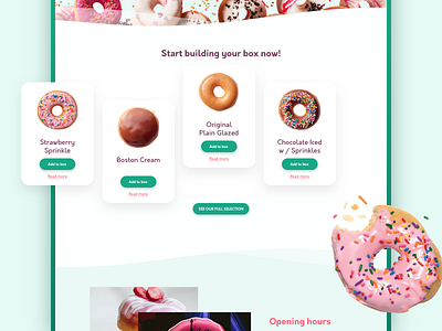 Donut Store UI / UX Concept Design brand clean concept concept design design donut ekko graphic design graphicdesign interface minimal shop shopping simple store ui ui design ux web design webdesign