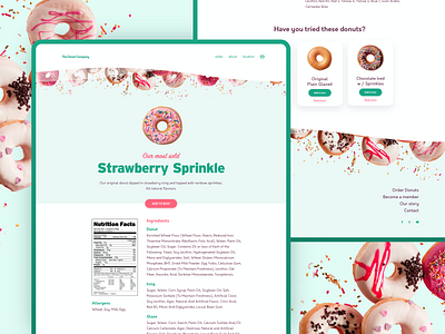 Donut Store UI / UX Concept Design - Donut Pape