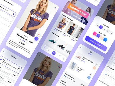 Fashion Clothing Retail App app brand branding clothes concept fashion interface mobile retail shop store ui ux web design