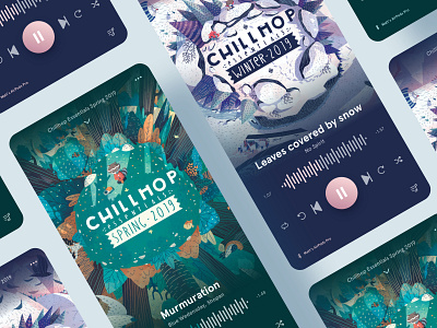 Music App UI Concept app chillhop design graphic design interface minimal music music player ui ux