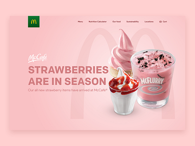 McDonalds UI/UX Concept brand concept design graphic design interface mcdonalds ui uiux ux web web design