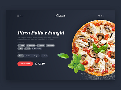 Pizza Restaurant UI/UX Concept Design 🍕