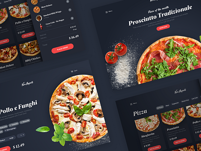 Pizza Restaurant UI/UX Concept Design 🍕 brand brand design branding design food foodie graphic design interface landingpage pizza restaurant store ui uiux ux web