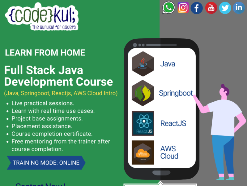 best classes for full stack java developer in pune by