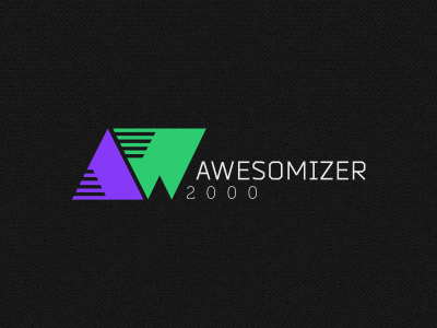 Awesomizer 2000 concept identity logo media video