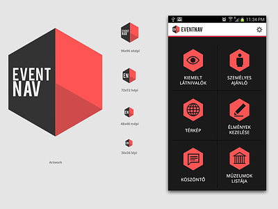 Eventnav logo concept android concept icon identity logo menu