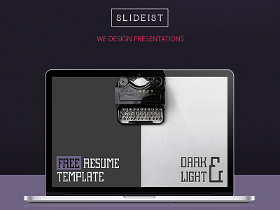 FREE Resume // Powerpoint template cv deck design free powerpoint presentation resume template