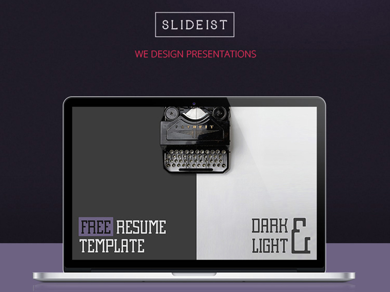 visual resume powerpoint templates free download