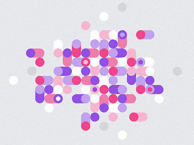 Data abstract data dots minimal purple