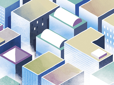 Urban blocs buildings city color design isometric kulig texture