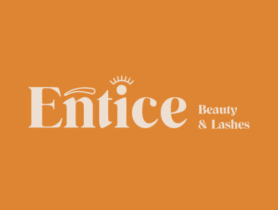 Entice Beauty beauty beauty logo branding design lashlogo logo