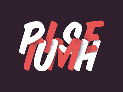 Push&Time Fighting Words dither fighting words illustration language logo semiotics type type design typography weave