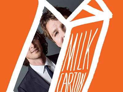 Milk Carton Kids band branding brush gig poster illustration music poster typography