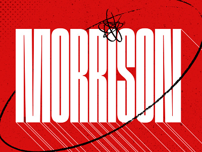 MoreBrand black brand brandart branddesign geometric illustration logo red sketch texture typography ypeface