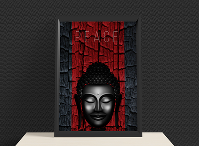 Buddha Carbonized Frame nepal
