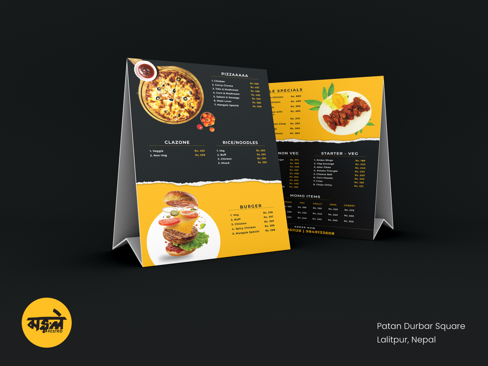 Mangale Restro Menu Design by Saurav Karn on Dribbble