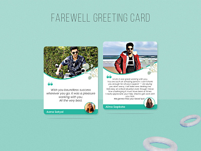 Farewell Greeting Card card facebook graphic design sharing social