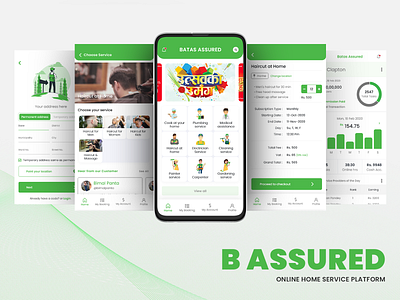 B ASSURED Online Home Service Platform home service nepal product product design service ui ux