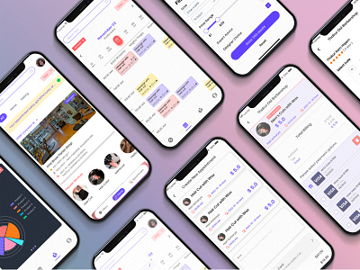 Beauty Service and Management Mobile App beauty branding calendar cosmetic management mobile app mobile mockup nepal parlor schedule
