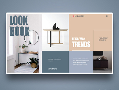 look book Landing page design interface landingpage typography ui ux