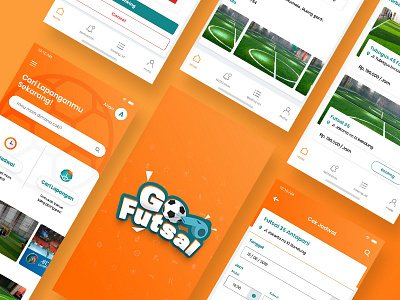 Go Futsal App app design icons ui ux
