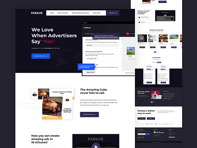 Parkeve - Website Design Concept design ui web website