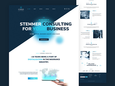 Stemer Consulting - Web Design Concept design ui web website