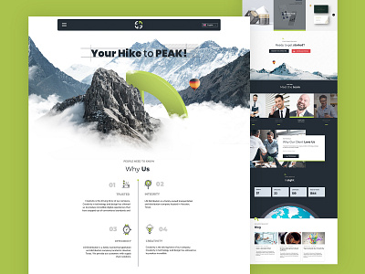 Hike to the Peak - Web Design Concept