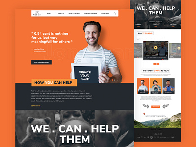 Rest Cent - Web Design Concept