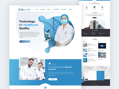 Testees Molicular website design concept