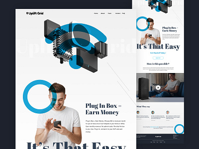 Uplift Grid Web Design Concept design ui web website